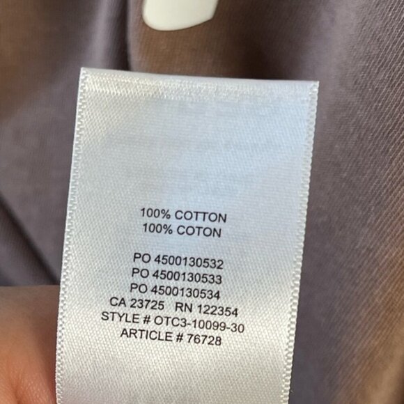 Aritzia TNA boxy brown cotton scoop neck short sleeve TEE shirt size small teach - Picture 9 of 10